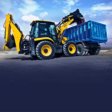 JCB грузит самосвал